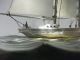 The Sailboat Of Silver960 Of Japan.  2 Masuts.  Takehiko ' S Work. Other Antique Sterling Silver photo 5