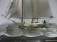 The Sailboat Of Silver960 Of Japan.  2 Masuts.  Takehiko ' S Work. Other Antique Sterling Silver photo 6