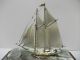The Sailboat Of Silver960 Of Japan.  2 Masuts.  Takehiko ' S Work. Other Antique Sterling Silver photo 7