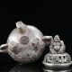 Collectable Tibet Silver Hand Carved Buddha Incense Burners W Qianlong Mark C521 Incense Burners photo 10