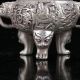 Collectable Tibet Silver Hand Carved Buddha Incense Burners W Qianlong Mark C521 Incense Burners photo 2