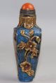 Chinese Peking Glass Carved Snuff Bottles A2224 Snuff Bottles photo 6