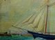 19th C.  China Trade Portrait Of The American Full - Rigged Brig ' The Mary D Lane ' Other Maritime Antiques photo 1