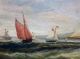 Outstanding C.  1875 Maritime Yacht Race Oil On Canvas Painting - ' The America Cup ' Other Maritime Antiques photo 3