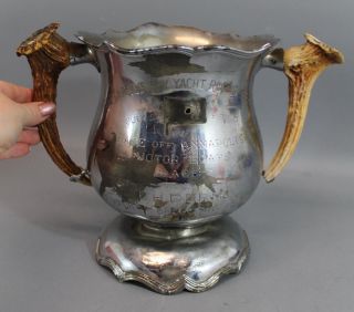 Antique 1910 Motorboat Race 1st Place Trophy,  Chesapeake Bay Yacht Racing Assoc photo