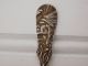 Vtg Antique Indian Chief Corn Stalk Design Sterling Silver Tourist Era Spoon Souvenir Spoons photo 1