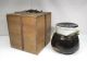 A156: Japanese Old Karatsu Pottery Ware Water Jar Popular Chosen - Garatsu.  W/box Vases photo 9