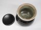 A156: Japanese Old Karatsu Pottery Ware Water Jar Popular Chosen - Garatsu.  W/box Vases photo 7