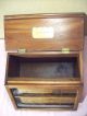 1910s Boston Garter Store Display Case Glass Covered Wood Box Advertising Case Display Cases photo 5
