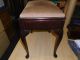 Vintage Wooden Piano Music Stool / Dressing Table Stool With Cabriole Legs 1900-1950 photo 4