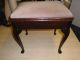 Vintage Wooden Piano Music Stool / Dressing Table Stool With Cabriole Legs 1900-1950 photo 5