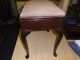 Vintage Wooden Piano Music Stool / Dressing Table Stool With Cabriole Legs 1900-1950 photo 6