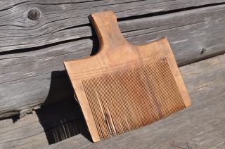 Antique Russian Primitive Flax Wool Comb Heckle Tool photo