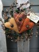 Pip Berry Wreath - Fall Primitive Heart - Country Decor - Harvest Decor Primitives photo 1