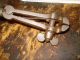 Primitives 18th Century Hand Forged Gunners Main Spring Vise With Wood Handle Primitives photo 4
