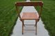 Vintage Antique Folding Director Chair Wood And Canvas Camping Post-1950 photo 3