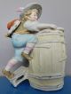 Big Antique Carl Schneider Porcelain Piano Baby Rain Barrel Boy Figurine Germany Figurines photo 3