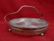 Watson Sterling Silver Relish Dish Tray Cut Glass Antique Vintage Sterling 200 G Platters & Trays photo 2