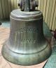 Vintage Maritime Wwii Us Navy Uss President Hayes Bronze Ships Bell Bells & Whistles photo 1