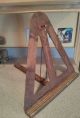 Antique Primitive Vtg Wooden Artists Easel Table Top Display Stand Primitives photo 1