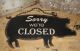 Black Pig Open/closed Wall Sign Primitive Farmhouse/restaurant/kitchen Decor Primitives photo 4