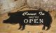 Black Pig Open/closed Wall Sign Primitive Farmhouse/restaurant/kitchen Decor Primitives photo 6