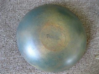 Vintage Bowl Munising Primitive Country Green Paint 8 - 7/8 