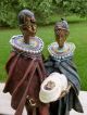 African Couple 12 In.  Ornament Statue With Infant Baby Bundle Resin Gift Kenyan Sculptures & Statues photo 10