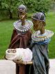 African Couple 12 In.  Ornament Statue With Infant Baby Bundle Resin Gift Kenyan Sculptures & Statues photo 8