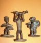 Group Of 3 African Musician Band Bronze Ashanti Baule Dogon Chokwe Statue Figure Sculptures & Statues photo 4