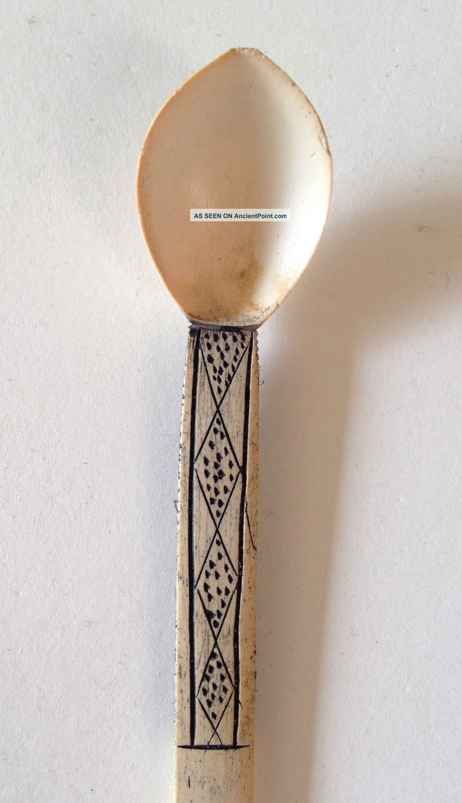 Old Antique South African Zulu Carved Snuff Spoon Hair Pin Other African Antiques photo