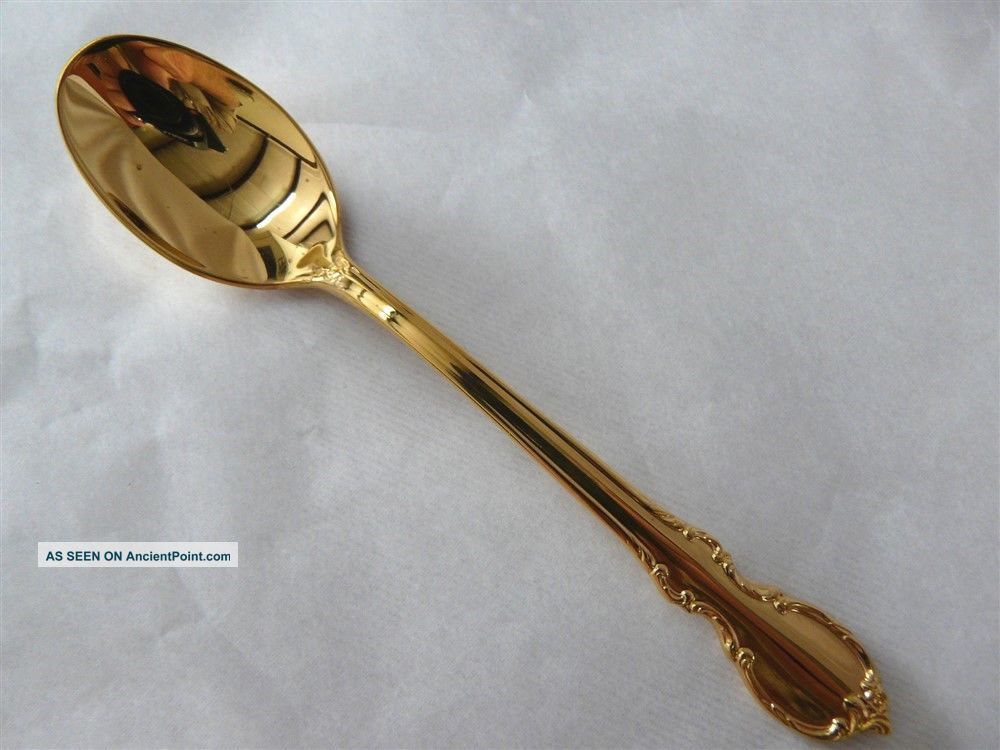 International 1847 Rogers Bros Silver Plate Golden Reflection Demitasse Spoon Flatware & Silverware photo