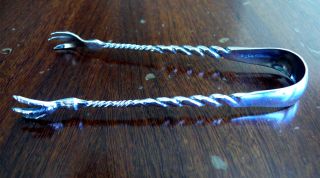 19thc Whiting Twist Sterling Silver 4 - 1/4 