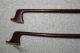 2 Old Antique 4/4 French? German? Violin Fiddle Bow Wide Hair Repair String photo 4