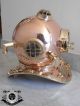 Bc - 0003 Antique U.  S Navy Mark V Diving Divers Helmet Full Copper & Brass 18 Inch Other Maritime Antiques photo 1
