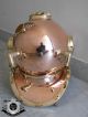 Bc - 0003 Antique U.  S Navy Mark V Diving Divers Helmet Full Copper & Brass 18 Inch Other Maritime Antiques photo 2