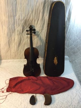 Antique Josef Guarnerius Made In Germany Violin Gsb Improved Wood Case photo