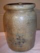 1880 ' S John Weaver Stoneware Cincinnati,  O.  Rare Antique Salt Glaze Crock W/lid Crocks photo 2