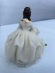 Vintage Made In Germany Porcelain Lady Figurine With Dresden Lace Dress, Figurines photo 3