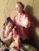 Vintage Dresden Porcelain Couple With Parrot Germany Figurines photo 10