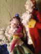 Vintage Dresden Porcelain Couple With Parrot Germany Figurines photo 2