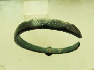 Ancient Viking Bronze Bracelet (874). photo