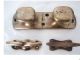 3 Vintage Antique Maritime Nautical Ship Boat Yacht Solid Brass Cleats Ship Equipment photo 1