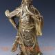 Chinese Brass Handwork Carved God Of Guanyu Statue W Qing Dynasty Mark Other Antique Chinese Statues photo 2