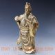 Chinese Brass Handwork Carved God Of Guanyu Statue W Qing Dynasty Mark Other Antique Chinese Statues photo 4