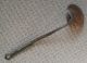 Antique Hand Made Copper And Wrought Iron Spoon - Hearth Ware photo 1
