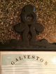 Vintage Galveston Flagship Hotel Cast Iron Tile Trivet 7 Seven Star Souvenir Trivets photo 1