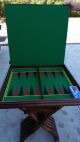 Game Table Antique Flip Top Chess/checkers,  Backgammon,  Cards Post-1950 photo 3