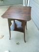 Unique Shaped Top Solid Oak Arts & Craft Style 2 Tier Lamp Side Table F/england Unknown photo 3