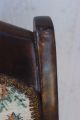 Vtg Victorian Folding Wooden Rocking Chair Tapestry Seat & Back W/ Carved Detail 1900-1950 photo 8